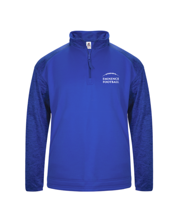 Eminence FB Fundraiser Embroidered 1/4 Zip Sport Tonal Blend Fleece – B148800 Royal/Royal Tonal Blend