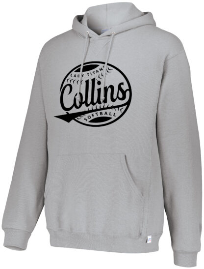 Collins - Dri-power fleece Hoodie Grey - R695HBM